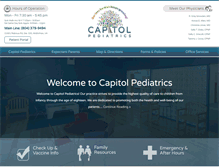 Tablet Screenshot of cappediatrics.com